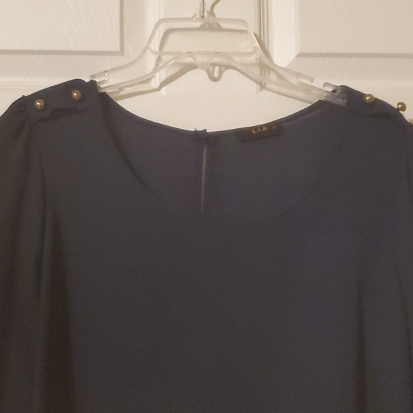 Blue Blouse Polyester - Picture 2 of 3